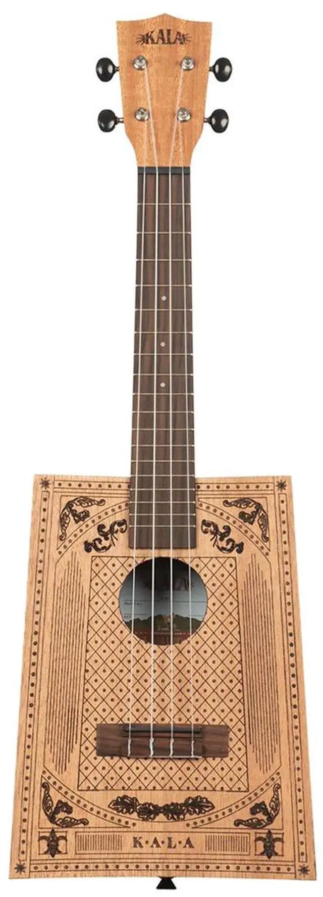 Alt view image 5 of 5 - Kala Kala Art Deco Cigar Box Concert Ukulele