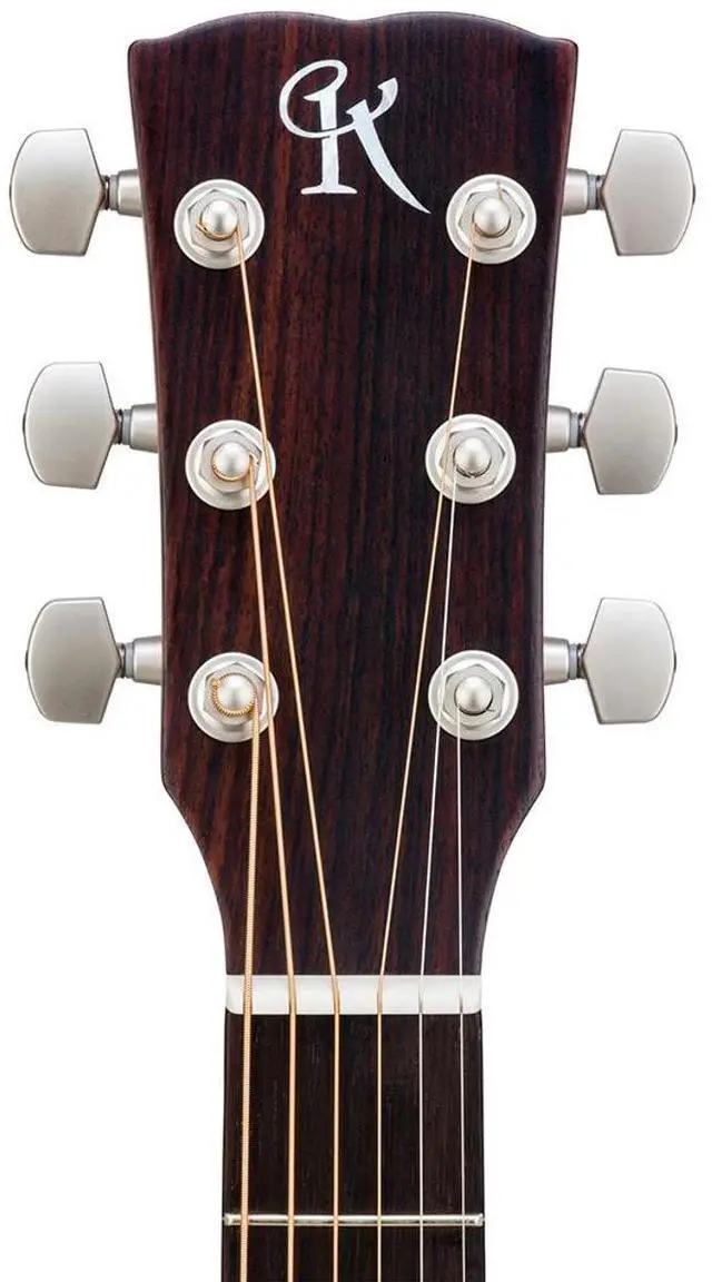 Alt view image 10 of 12 - Kremona Steel String Series M10 D-Style Acoustic Guitar with Case, Rosewood Fingerboard