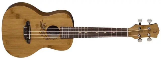 Alt view image 11 of 11 - Luna Uke Bamboo Concert Ukulele with Gigbag, 19 Frets, 'C' Shape Neck, Walnut Fretboard, Satin Natural