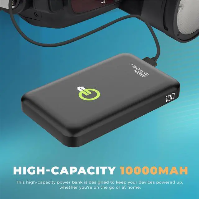 Alt view image 6 of 7 - Flashpoint Zoom Li-on X PRO R2 TTL On-Camera Round Speedlight Flash for Panasonic & Olympus with 10000mAh 38.5Wh Qi Wireless Portable Power Bank