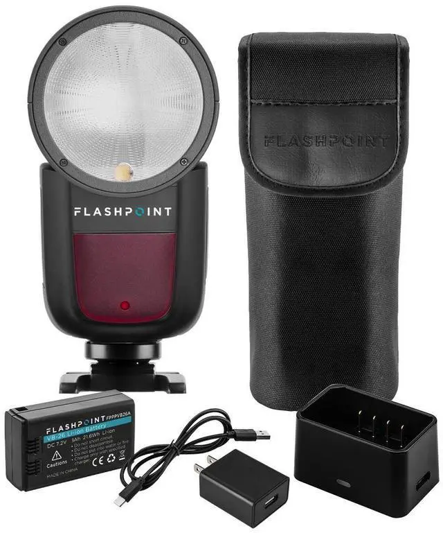 Alt view image 3 of 9 - Flashpoint Zoom Li-on X R2 TTL On-Camera Round Flash Speedlight For Sony (V1)