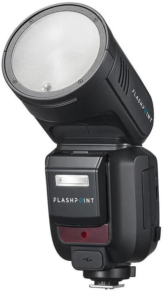 Alt view image 7 of 7 - Flashpoint X100 TTL R2 On Camera Li-on Round Head Flash For Panasonic & Olympus
