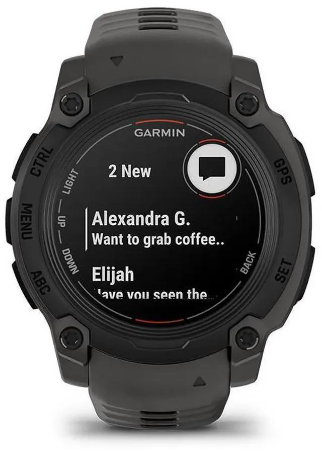 Alt view image 3 of 7 - Garmin Instinct® E 40mm, Rugged Outdoor GPS Smartwatch, 24/7 Health Monitoring, Wrist-Based Heart Rate, Up to 16 Days of Battery Life, Charcoal