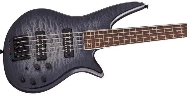 Alt view image 6 of 7 - Jackson X Series Spectra Bass SBXQ V 5-String Electric Guitar, Laurel Fingerboard, Transparent Black Burst