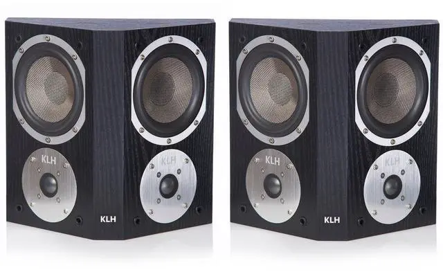 Alt view image 11 of 16 - KLH Beacon Surround Speakers - Pair (Black Oak)