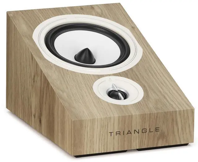 Alt view image 2 of 6 - Triangle Borea BRA1 80W 2-Way Home Cinema Surround Sound Speaker, Pair, Light Oak