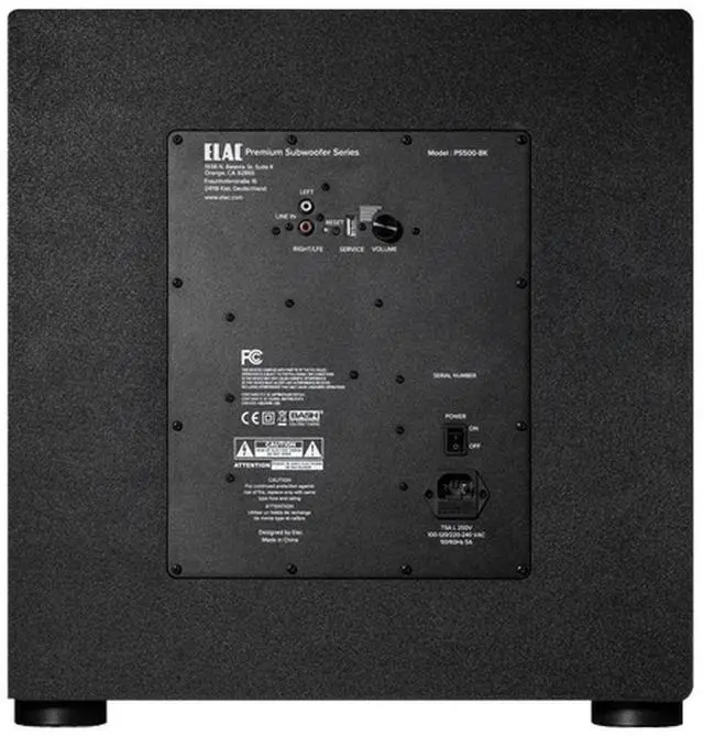 Alt view image 3 of 5 - ELAC Varro Premium PS500 15" 500W Powered Subwoofer with App Control/Auto EQ, Black Vinyl
