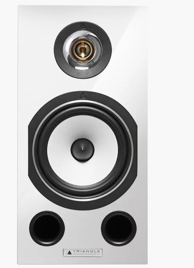 Alt view image 3 of 4 - Triangle Esprit Comete Ez Hi-Fi Bookshelf Speakers, White High Gloss, Pair