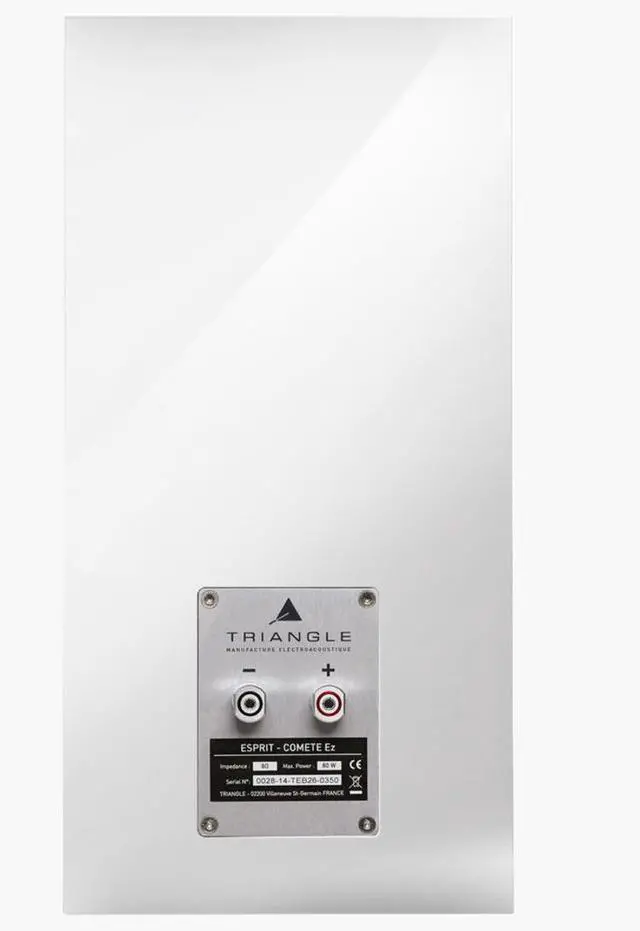 Alt view image 4 of 4 - Triangle Esprit Comete Ez Hi-Fi Bookshelf Speakers, White High Gloss, Pair