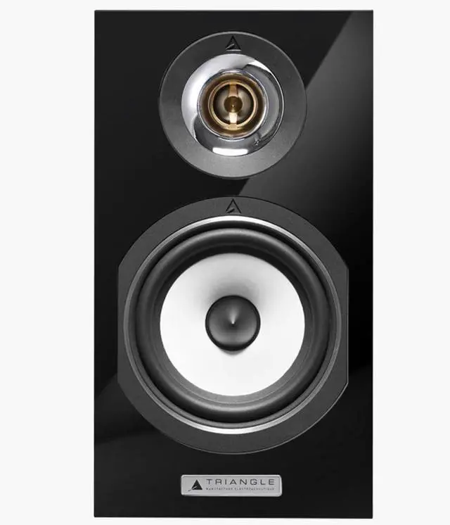 Alt view image 3 of 4 - Triangle Esprit Titus Ez Hi-Fi Bookshelf Speakers, Black High Gloss, Pair