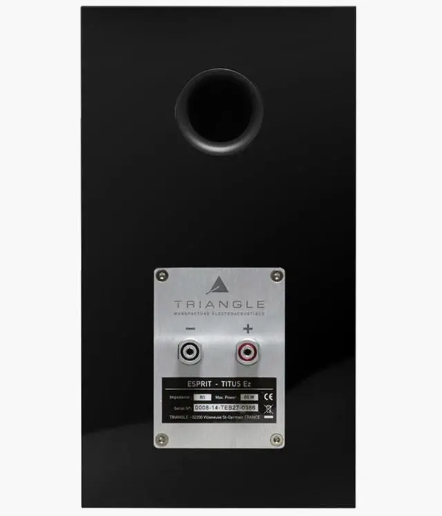 Alt view image 4 of 4 - Triangle Esprit Titus Ez Hi-Fi Bookshelf Speakers, Black High Gloss, Pair