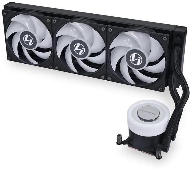 Alt view image 10 of 13 - Lian Li Galahad II Lite Liquid Cooler 360mm RGB FansAIO CPU Water Cooling, Customizable ARGB Pump Block, Low Noise Hydraulic Bearing, Switchable Lid & 28mm PBT Fan for LGA 1700/1851/AM5/4 (GA2L36RB)