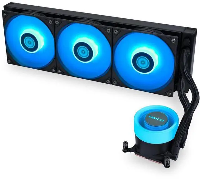 Alt view image 11 of 13 - Lian Li Galahad II Lite Liquid Cooler 360mm RGB FansAIO CPU Water Cooling, Customizable ARGB Pump Block, Low Noise Hydraulic Bearing, Switchable Lid & 28mm PBT Fan for LGA 1700/1851/AM5/4 (GA2L36RB)