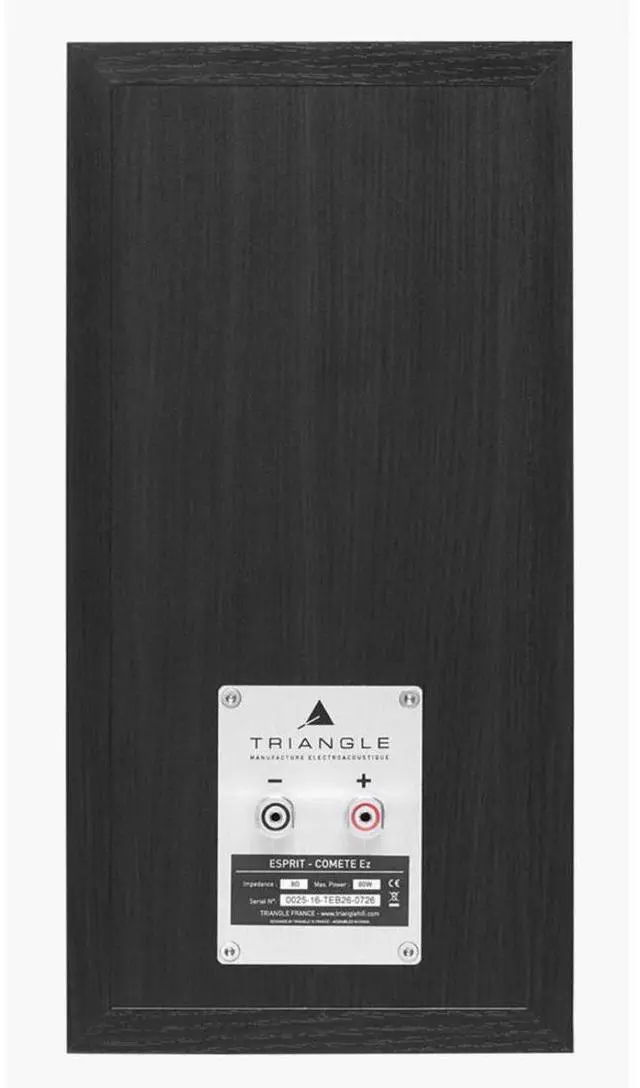 Alt view image 4 of 4 - Triangle HiFi Bookshelf Speakers - Comete EZ, Black Ash, Pair