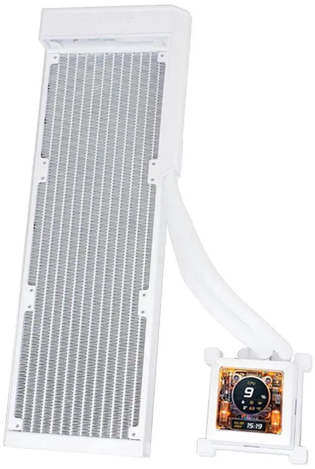Alt view image 5 of 7 - Lian Li Hydroshift 360 AIO - Side-Mounted Coolant Pathway - 2.88 LCD Screen - 480 × 480 Resolution - Captured Screenshots or Recorded Videos Shift AIO , No fan Inclued  White Color (HSLCD36NW)