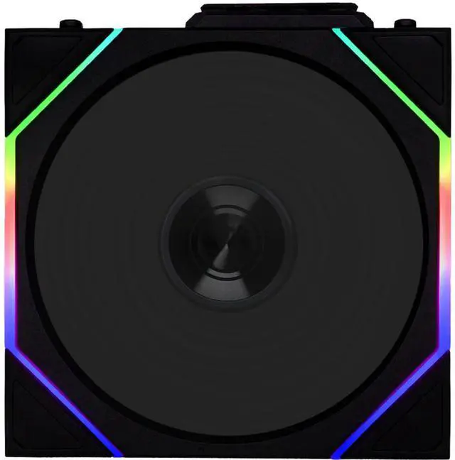 Alt view image 8 of 13 - Lian Li UNI Fan TL 120 Wireless - Single Pack (Reverse Blade) - Controller Not Included - 2.4 GHz Wireless Control  - Infinity Mirror Design - Controller requesd for use. - Black (12RTL1W1B)
