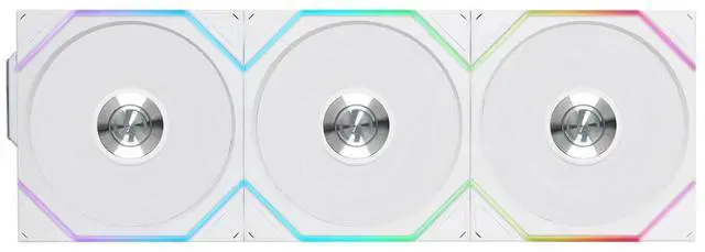 Alt view image 8 of 10 - Lian Li UNI Fan TL 120 Wireless - Triple Pack (Reverse Blade) - 2.4 GHz Wireless Controller Included - Infinity Mirror Design - Controller required. - White (12RTL1W3W)