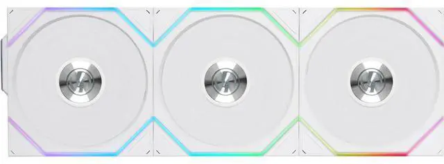 Alt view image 9 of 14 - Lian Li UNI Fan TL 120 Wireless - Triple Pack - 2.4 GHz Wireless Controller Included - Daisy Chain & Infinity Mirror Design - Controller reqired. - White (12TL1W3W)