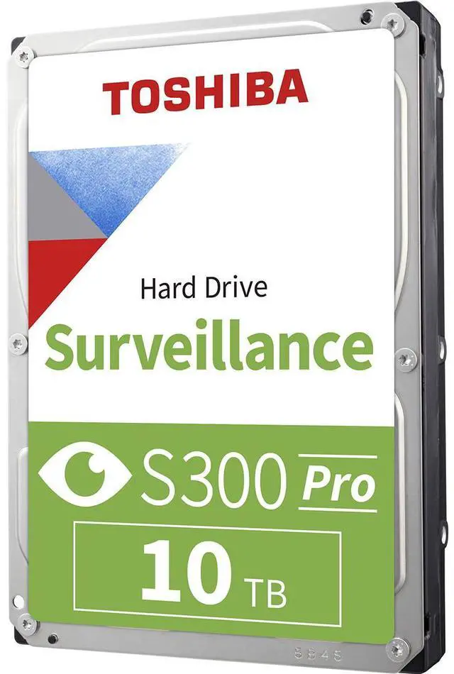 Alt view image 5 of 11 - Toshiba S300 Pro HDWTA1AUZSVAR 10 TB Hard Drive - 3.5" Internal - SATA (SATA/600) - Conventional Magnetic Recording (CMR) Method - Camera, Video Surveillance System, Network Video Recorder, Digit