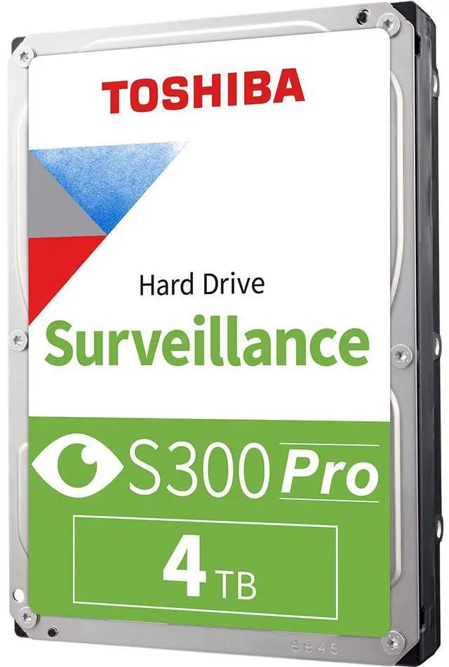 Alt view image 8 of 14 - Toshiba S300 PRO 4TB Surveillance 3.5" Internal Hard Drive - CMR SATA 6 Gb/s - 7200 RPM - 512MB Cache - HDWTA40UZSVAR