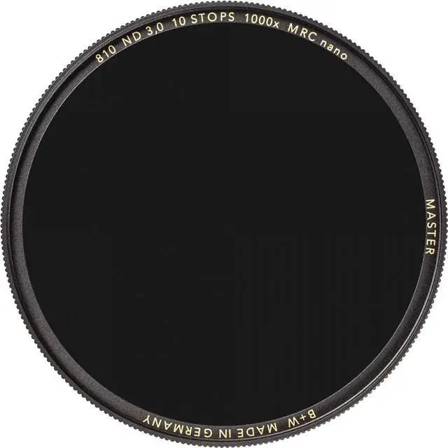 Alt view image 2 of 4 - B + W 30.5mm Master 810M ND 3.0 10-Stop MRC Nano Neutral Density Filter