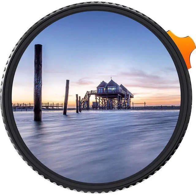 Alt view image 13 of 14 - K&F Concept 58mm Variable ND Filter ND2-ND400 (1-9 Stops) with Putter HD 28 Multi-Layer Coatings Import AGC Glass Adjustable Neutral Density Filter for Camera Lens