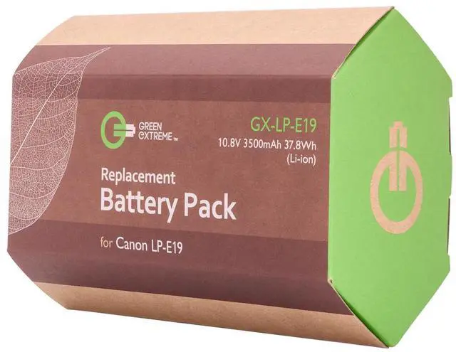 Alt view image 5 of 5 - Green Extreme LP-E19 10.8V 3500mAh Rechargeable Lithium-Ion Battery Pack