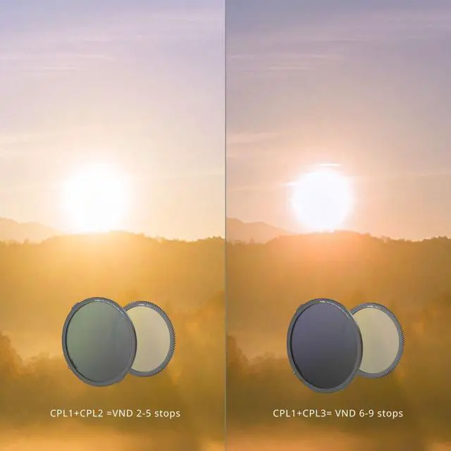 Alt view image 6 of 7 - SmallRig CPL/VND Filter Kit for Select Matte Boxes