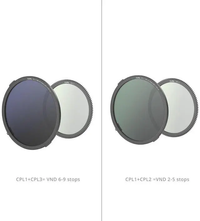 Alt view image 7 of 7 - SmallRig CPL/VND Filter Kit for Select Matte Boxes