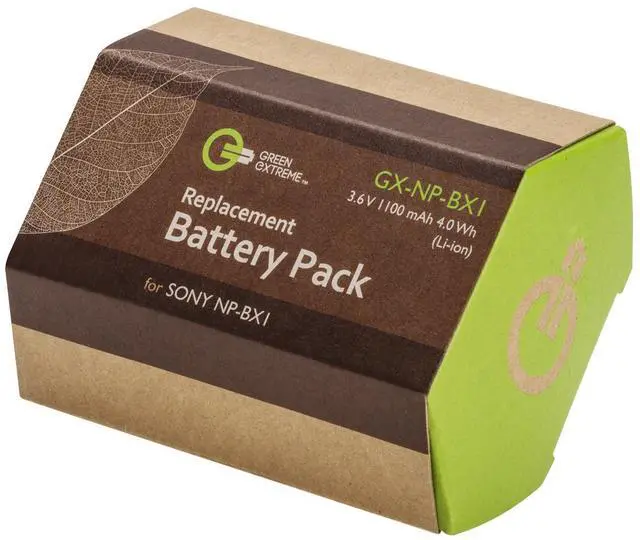 Alt view image 4 of 4 - Green Extreme NP-BX1 Lithium-Ion Battery Pack (3.6V 1100mAh)