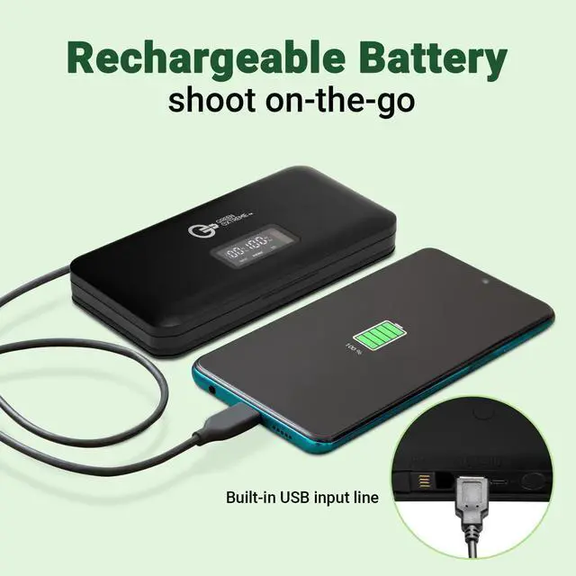 Alt view image 6 of 7 - Green Extreme USB LCD Dual Charger Case for Sony NP-FZ100 Battery