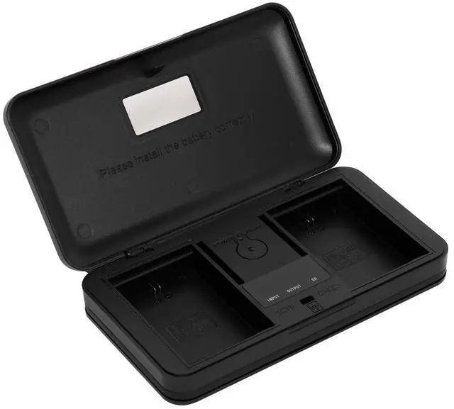 Alt view image 2 of 7 - Green Extreme USB LCD Dual Charger Case for Canon LP-E6/LP-E6NH Battery