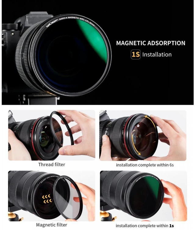 Alt view image 5 of 7 - K&F Concept KF Concept 67mm Nano-X CPL Magnetic Filter