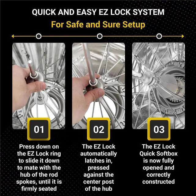 Alt view image 4 of 9 - Glow EZ Lock Collapsible White Beauty Dish (25") #EZ-BD-25W