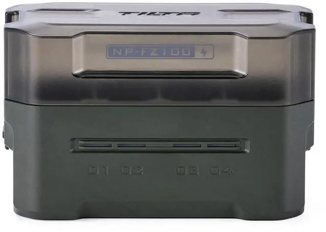 Alt view image 2 of 7 - Tilta 4-Channel Portable Charging Station for NP-FZ100 Battery, Green