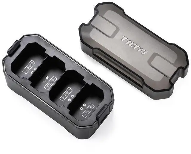 Alt view image 4 of 7 - Tilta 4-Channel Portable Charging Station for NP-FZ100 Battery, Green