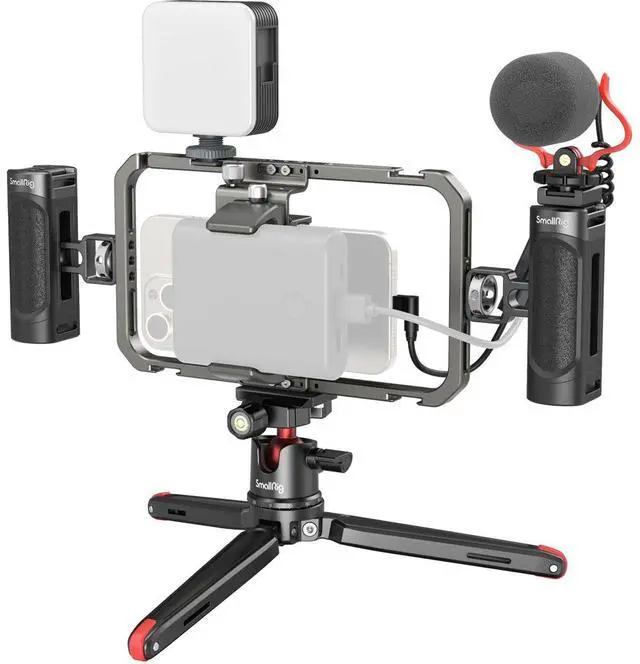 Main image of SmallRig Classic Edition All-in-One Video Kit for Smartphone Creators with Audio and Lighting System