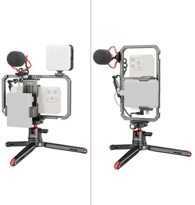 Alt view image 3 of 5 - SmallRig Classic Edition All-in-One Video Kit for Smartphone Creators with Audio and Lighting System
