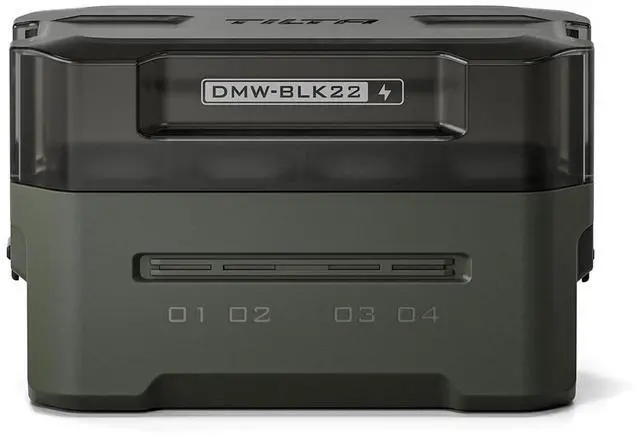 Alt view image 2 of 4 - Tilta 4-Channel Portable Charging Station for DMW-BLK22 Battery, Green