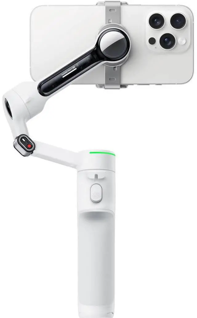 Alt view image 3 of 7 - Insta360 Flow 2 Pro 3-Axis AI-Powered Smartphone Gimbal Stabilizer - Summit White