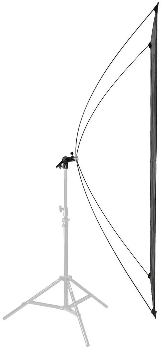 Alt view image 5 of 7 - Glow Glow Light Reflector Panel for Photo Studio       Photography 35 x 70" with Stand Bracket Rotating  Rod Adapter, Aluminum Rods, Carry Bag