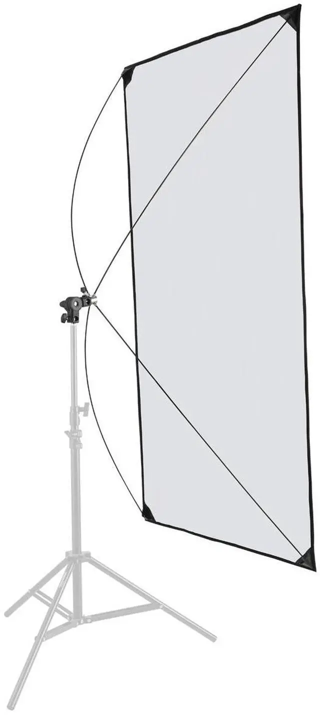 Alt view image 6 of 7 - Glow Glow Light Reflector Panel for Photo Studio       Photography 35 x 70" with Stand Bracket Rotating  Rod Adapter, Aluminum Rods, Carry Bag