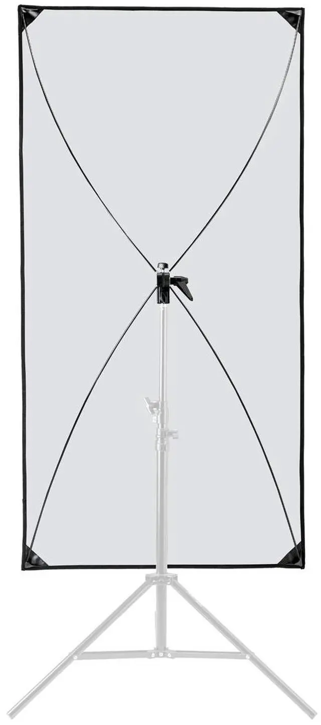 Alt view image 7 of 7 - Glow Glow Light Reflector Panel for Photo Studio       Photography 35 x 70" with Stand Bracket Rotating  Rod Adapter, Aluminum Rods, Carry Bag