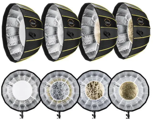 Alt view image 5 of 8 - Glow EZ Lock Parabolic Softbox For XPLOR 400 Direct Mount (25.5" - Silver)