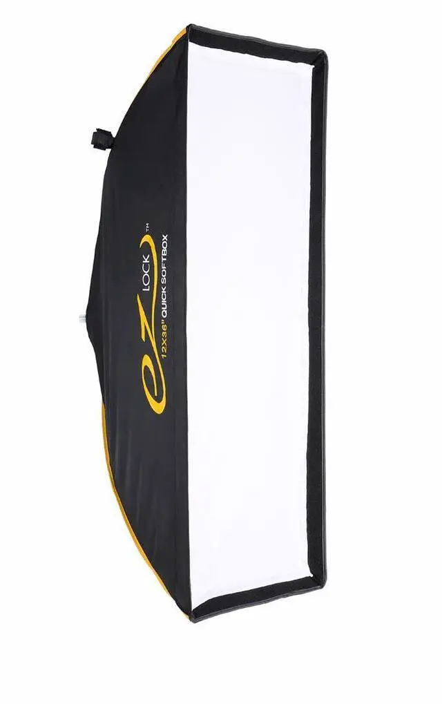 Main image of Glow Glow EZ Lock 12x36" Quick Strip Rectangular Bowens Mount Softbox w/External & Internal Diffusers, Deflector Disk, Grid, Soft box Speedring Adapter for Studio Lighting