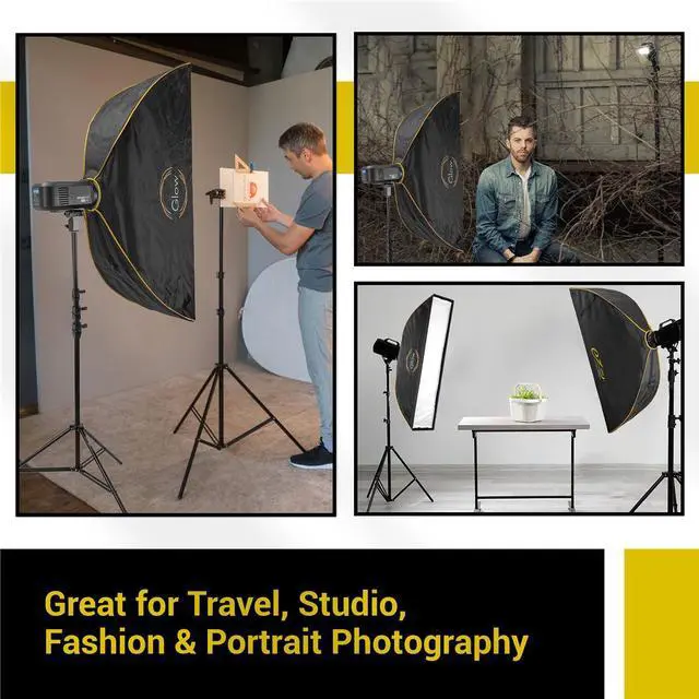 Alt view image 9 of 9 - Glow EZ Lock 12x56" Quick Strip Softbox With Bowens Mount #EZ-SB-1256