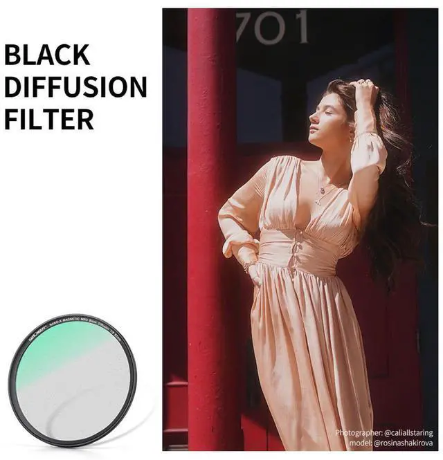 Alt view image 2 of 7 - K&F Concept 58mm Nano-X 1/8 Black Soft Diffusion Magnetic Filter