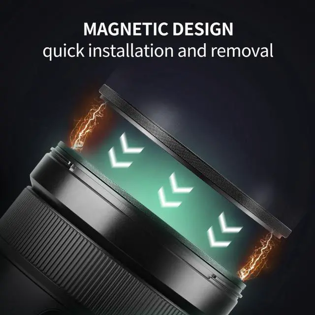 Alt view image 4 of 7 - K&F Concept 58mm Nano-X 1/8 Black Soft Diffusion Magnetic Filter