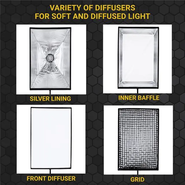 Alt view image 2 of 8 - Glow EZ Lock 28x39" Quick Rectangular Softbox With Bowens Mount #EZ-SB-2839