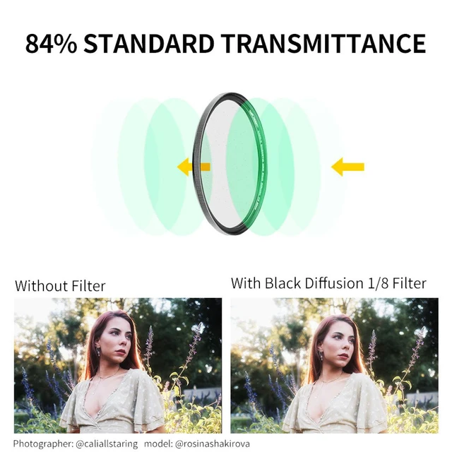 Alt view image 3 of 7 - K&F Concept KF Concept 82mm Nano-X 1/8 Black Soft Diffusion Magnetic Filter